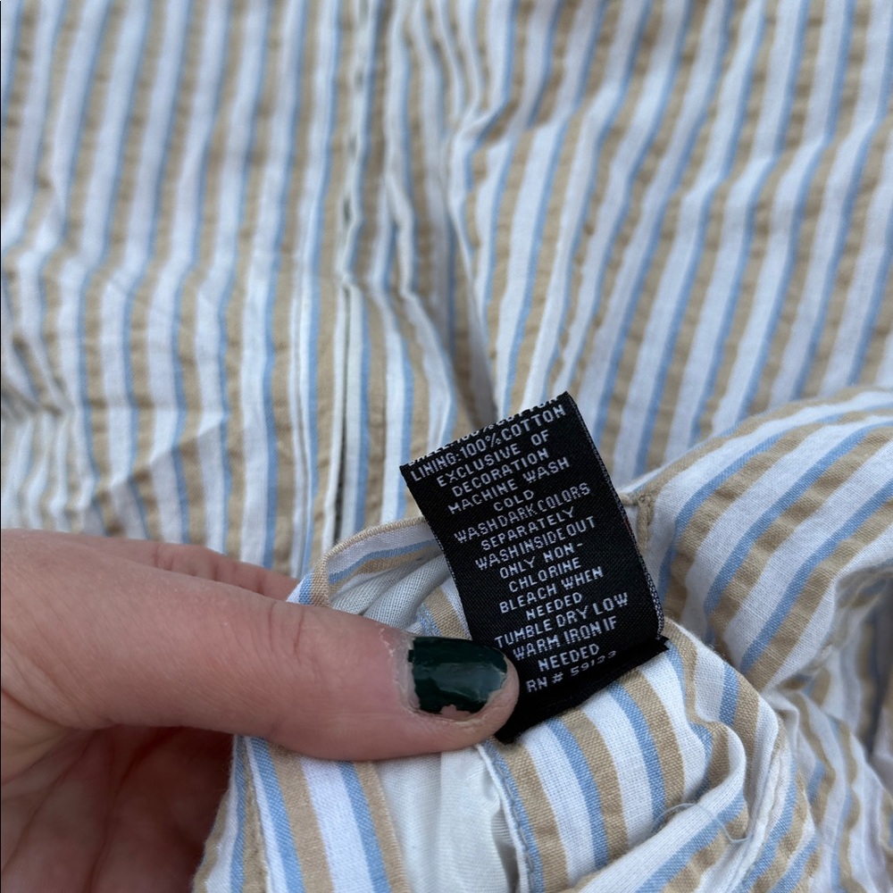 Fubu Reversible Jacket Lightweight Plaid Striped … - image 5